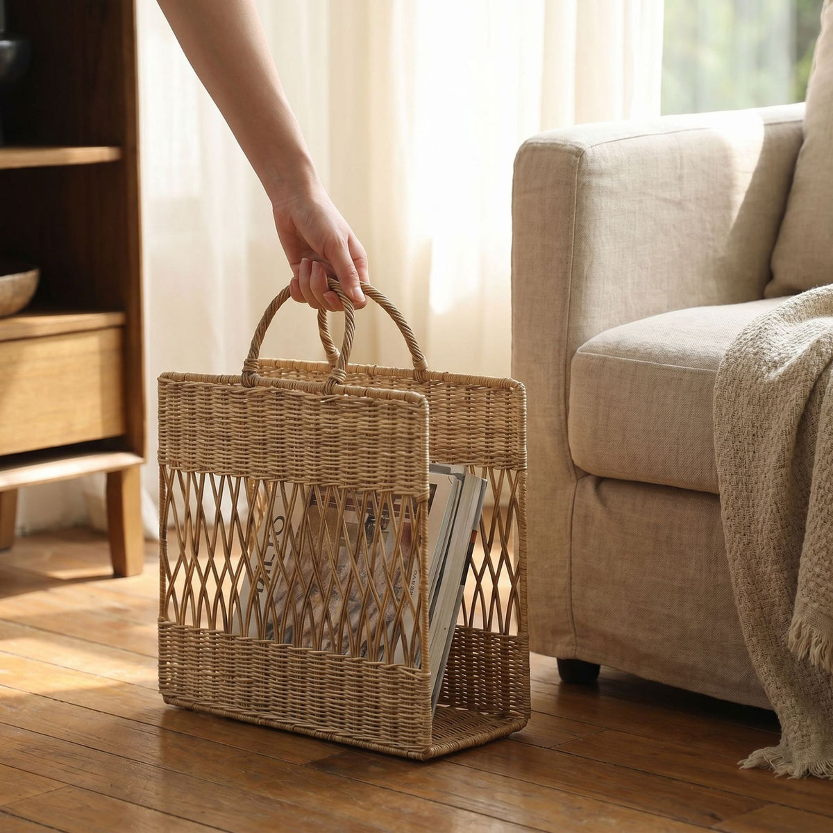 Artful Macrame Magazine Holder Acalora