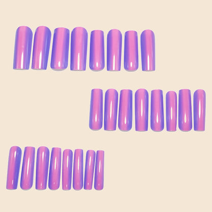 Artificial nail extension with elegant French design Acalora