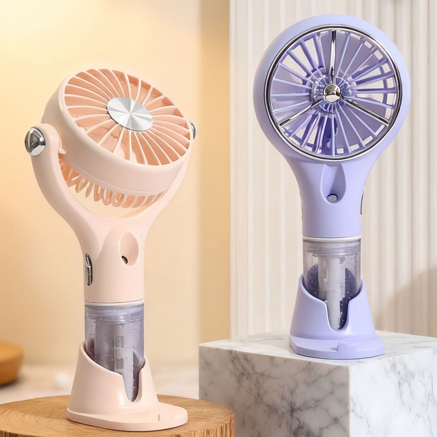 Unisex Portable Spray Hand Fan with USB Charging Function and Ergonomic Design Brehn