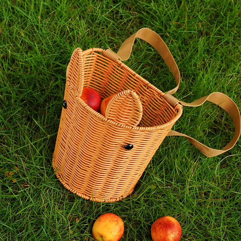 Handcrafted Woven Utility Basket Acalora