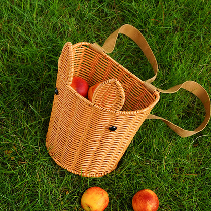 Handcrafted Woven Utility Basket Acalora