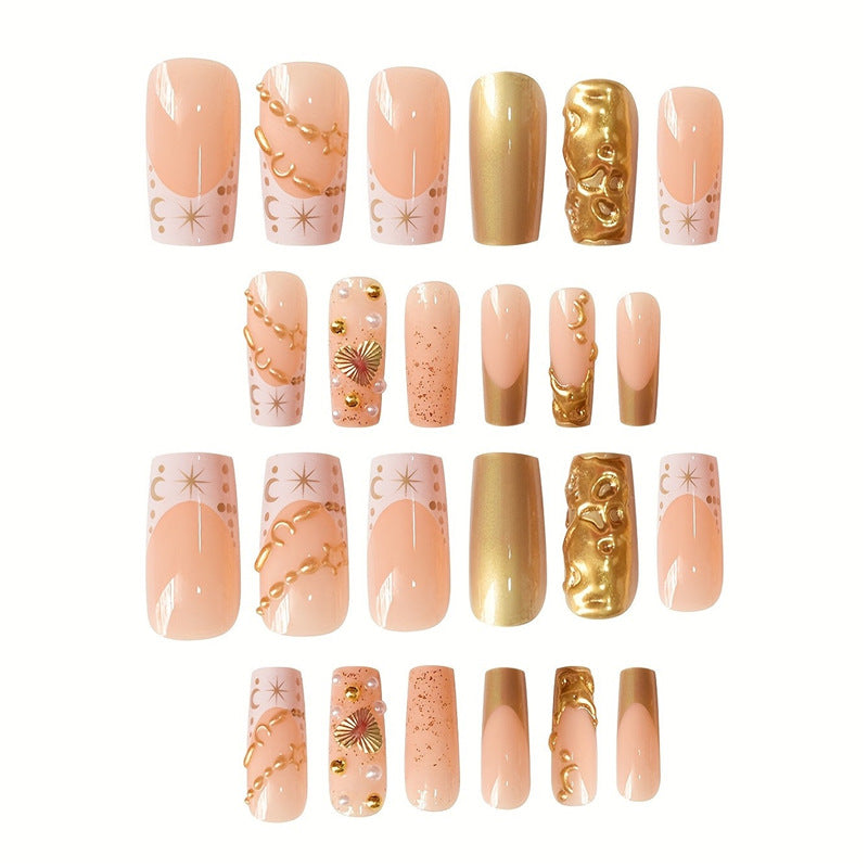 Decorative Gold Embellished Nail Art Kit Acalora