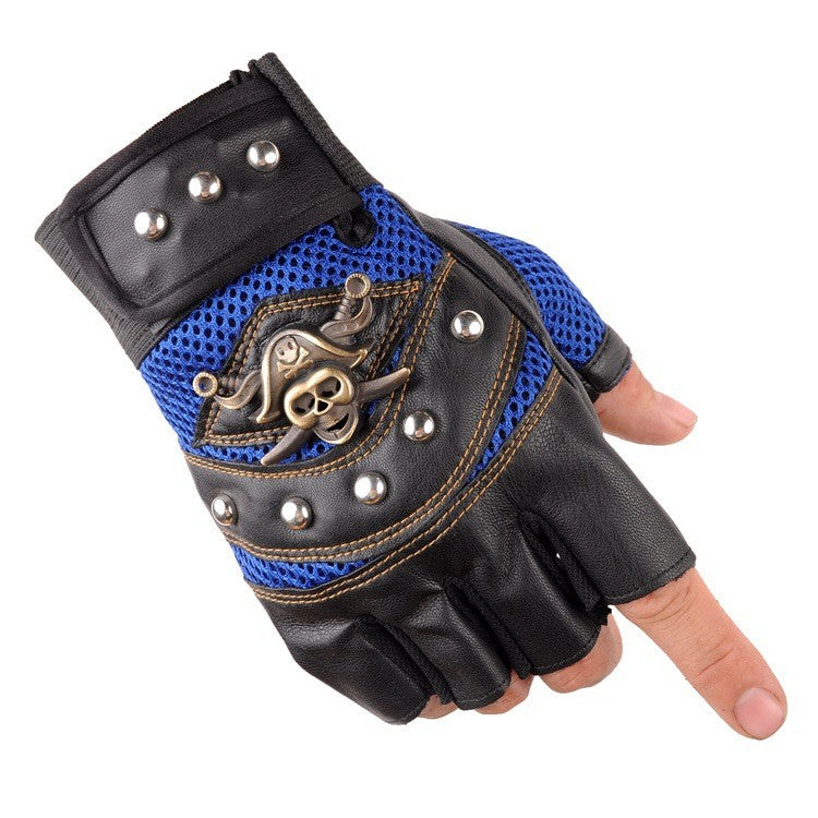 Men's Biker gloves with breathable mesh material and robust design Brehn