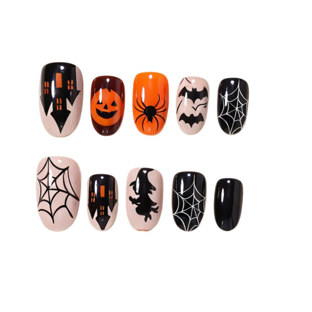 Halloween Themed Press-On Nail Art Kit Acalora