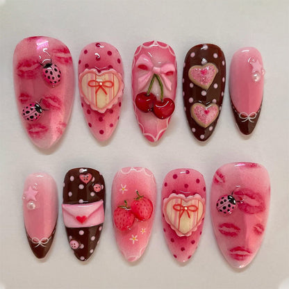 Fantasy-Themed Press-On Nail Art Set Acalora