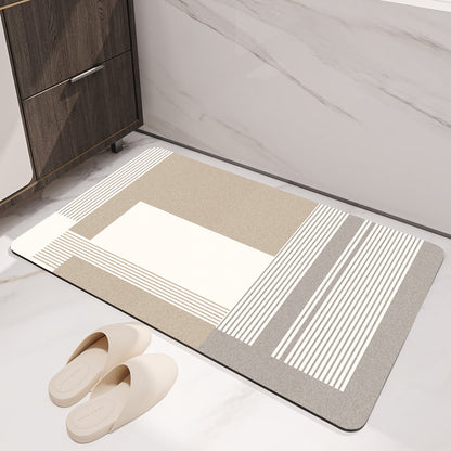 Geometric Abstract Bath Mat Acalora