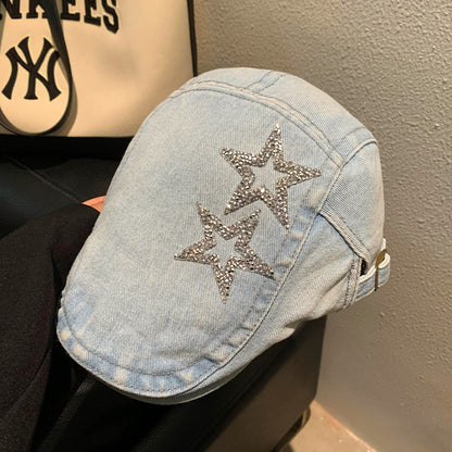 Vintage-Inspired Denim Cap