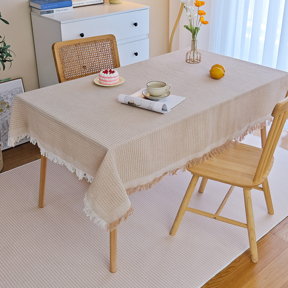 Decorative Fringed Tablecloth