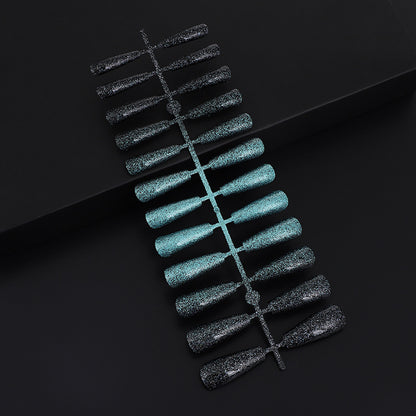 Nail art set with glitter and elegant transitions Acalora