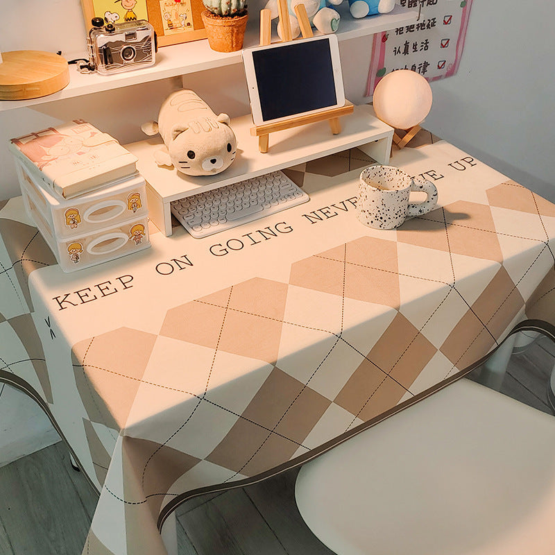 Decorative Checked Tablecloth
