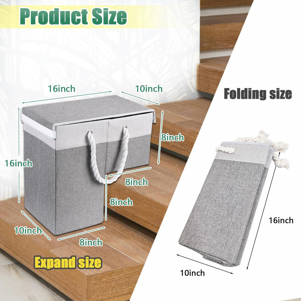 Practical Foldable Storage Basket Acalora