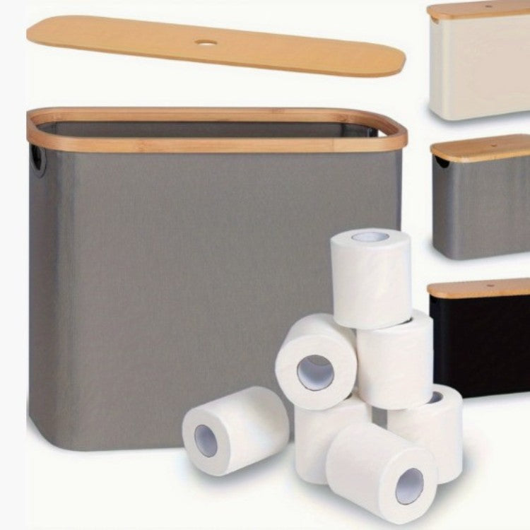Multifunctional laundry storage box with bamboo lid Acalora