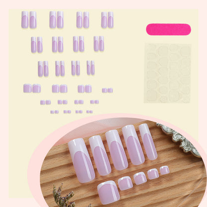Elegant Sculpted Press-On Nail Art Set Acalora