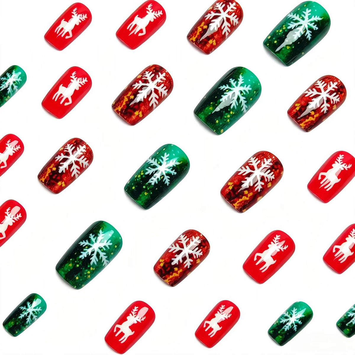 Festive Holiday-Themed Nail Art Acalora