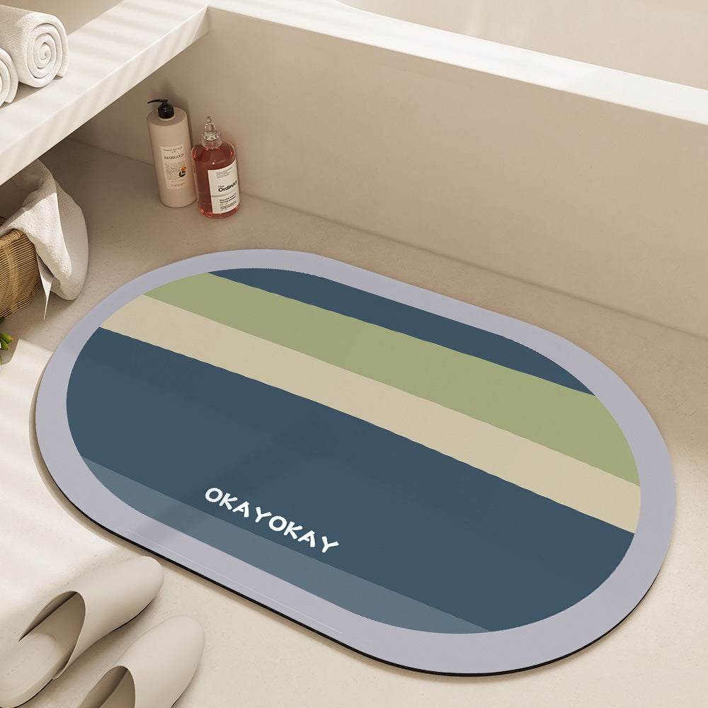 Decorative Floral Bathroom Mat Acalora