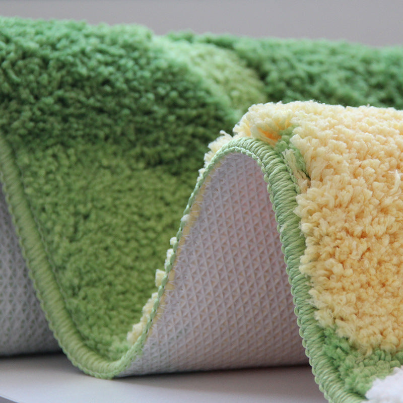 Decorative Fruit-Themed Bath Rug