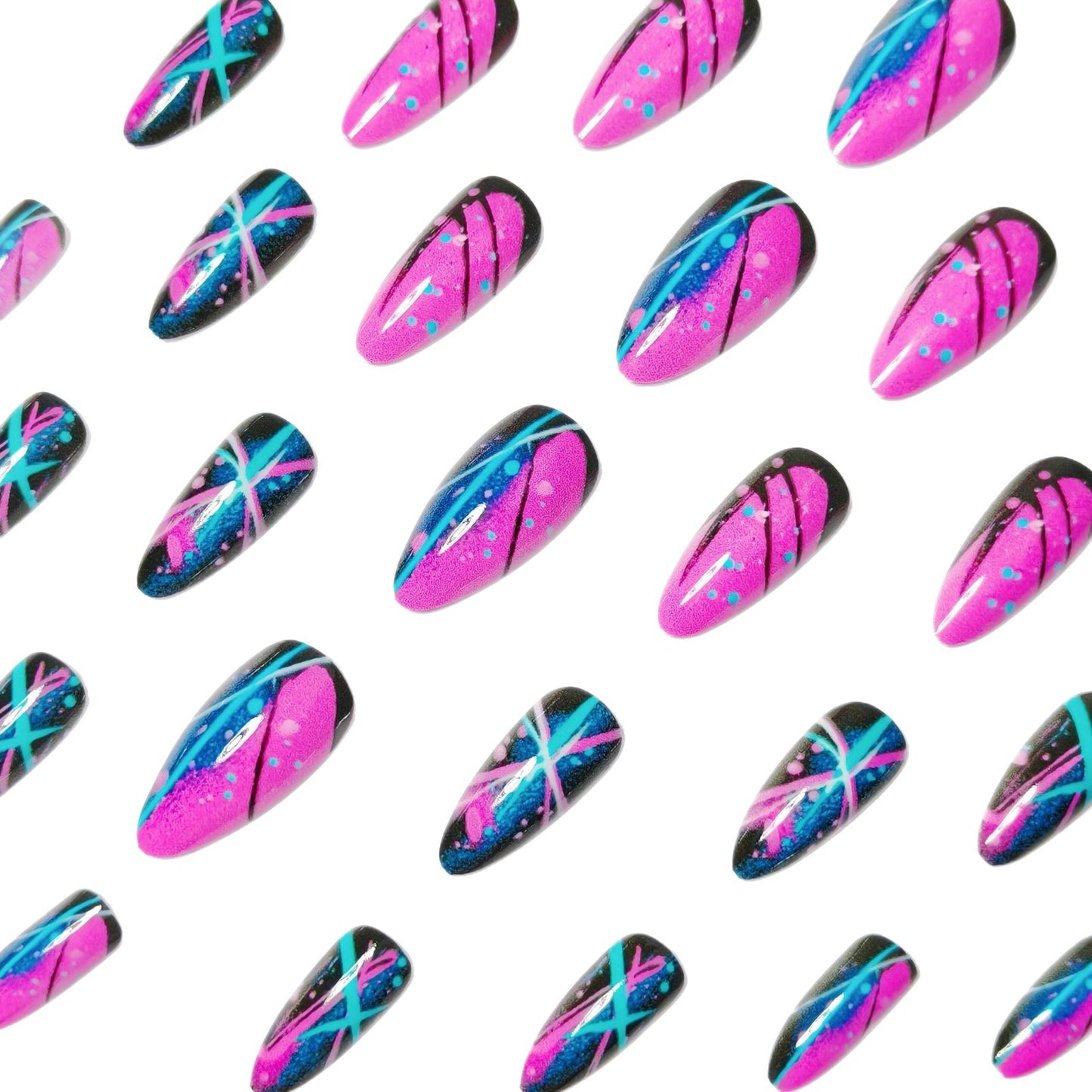 Creative Abstract Nail Art Acalora