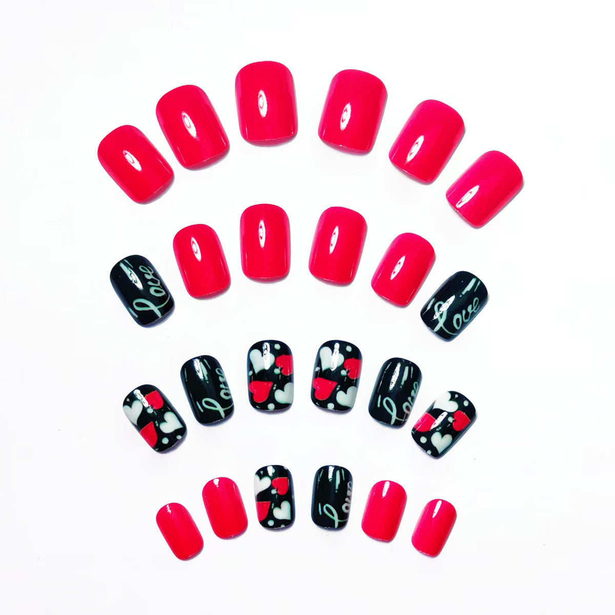 Creative Love-Themed Nail Art Acalora
