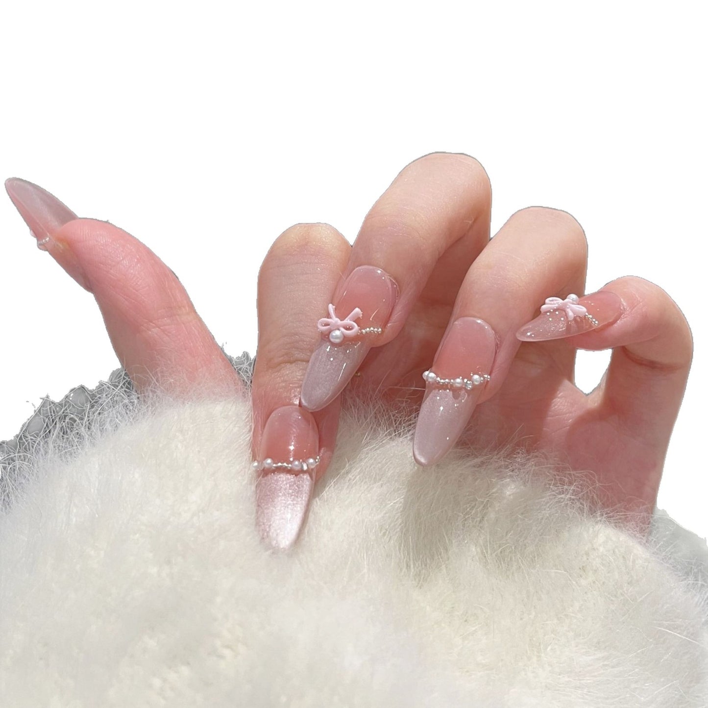 Elegant Decorative Stiletto Press-On Nails Acalora