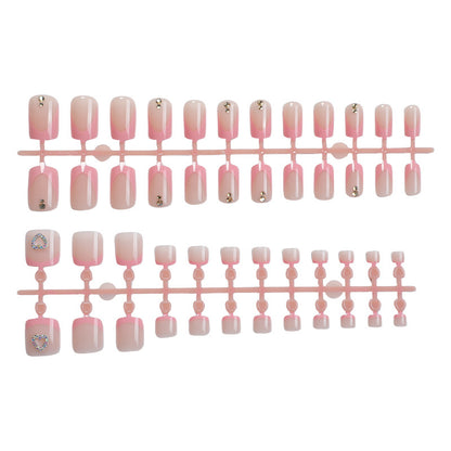 Premium Decorative Press-On Nail Kit with Unique Embellishments Acalora