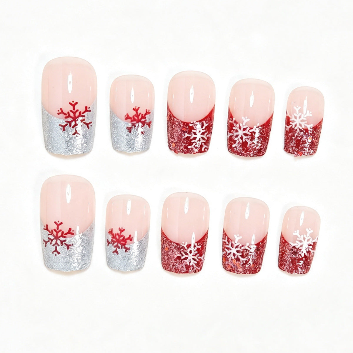 Seasonal Snowflake Nail Art Wraps Acalora