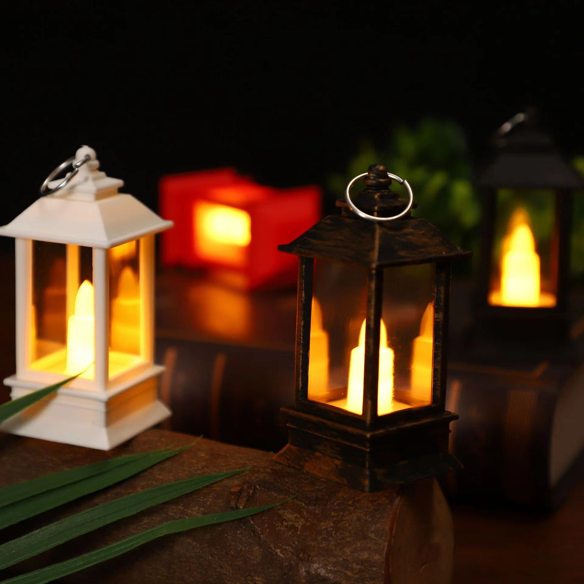 Compact LED Flicker Lantern Keychain and Tabletop Accent Acalora