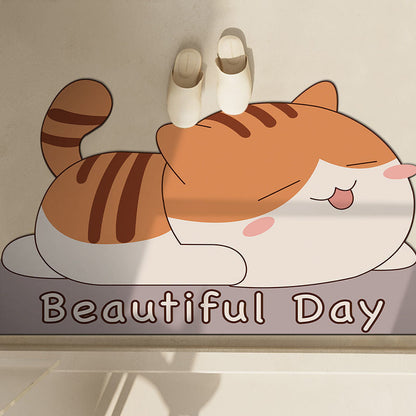 Cute Penguin-Themed Bath Mat