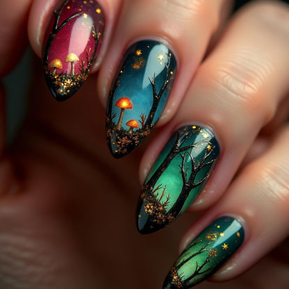 Nature-Inspired Nail Art Set Acalora