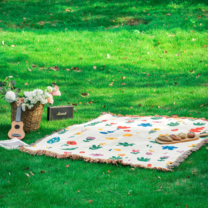 Artistic Woven Throw Blanket