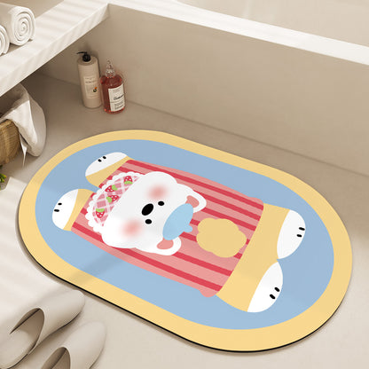 Cute Cartoon Dog Bath Mat Acalora