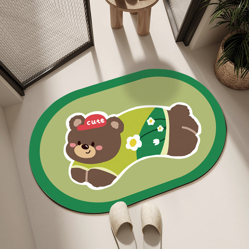 Cute Cartoon Dog Bath Mat Acalora