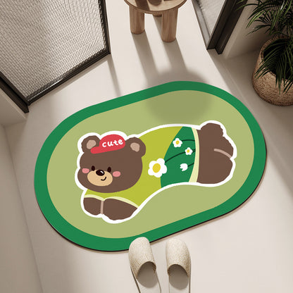 Cute Cartoon Dog Bath Mat Acalora