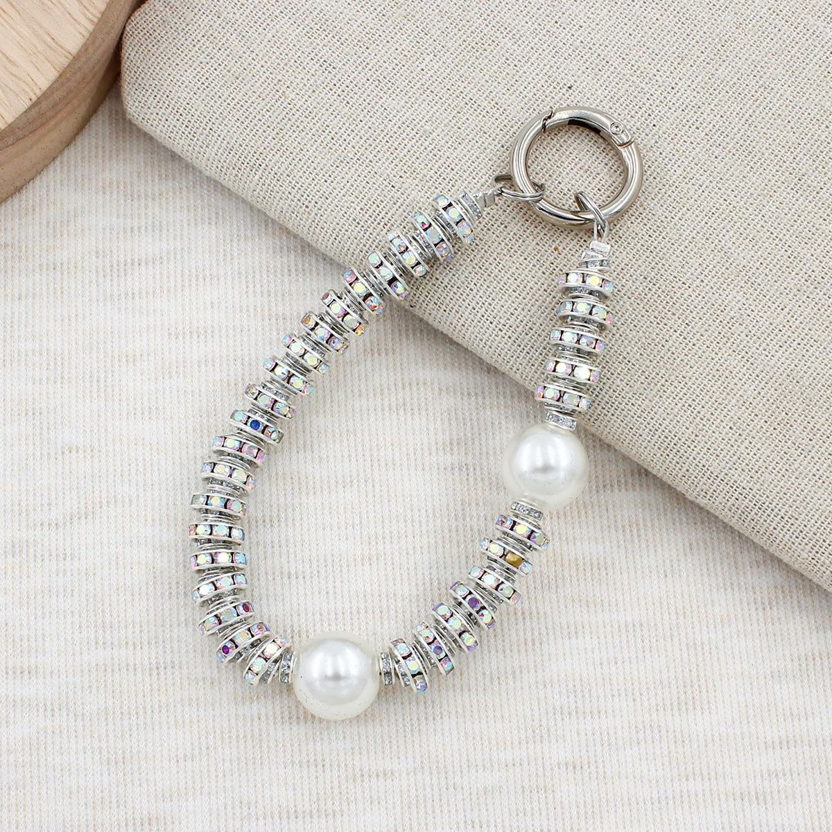 Crystal-Embellished Eyewear Chain Acalora