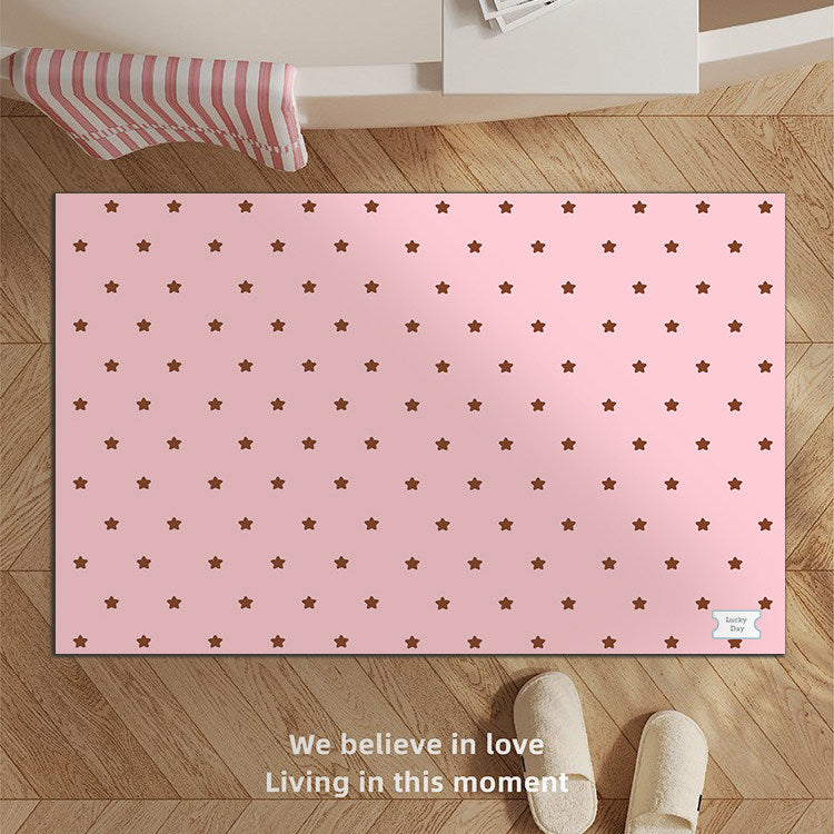 Decorative Star-patterned Bath Mat