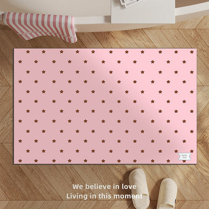 Decorative Star-patterned Bath Mat