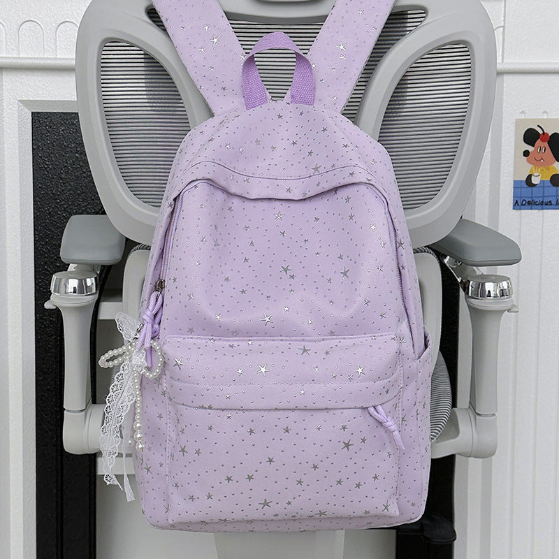 Girls Decorative Star Pattern Acalora