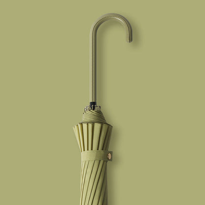 Ladies elegant umbrella with handle made of natural materials Kalsten