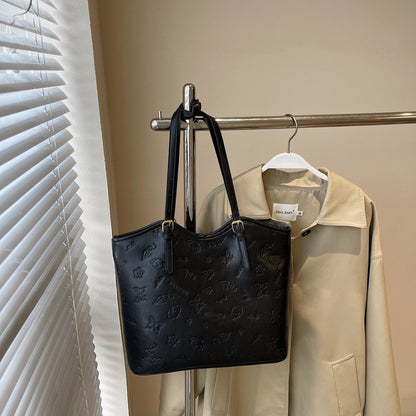Textured Leather Tote Acalora
