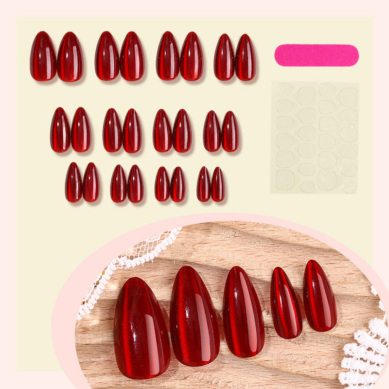 Stylish Almond-Shaped Press-On Nails Acalora