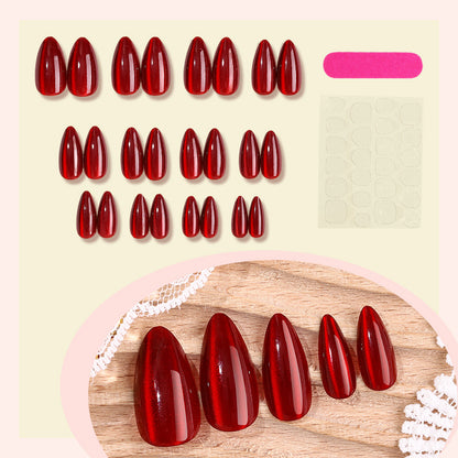 Stylish Almond-Shaped Press-On Nails Acalora