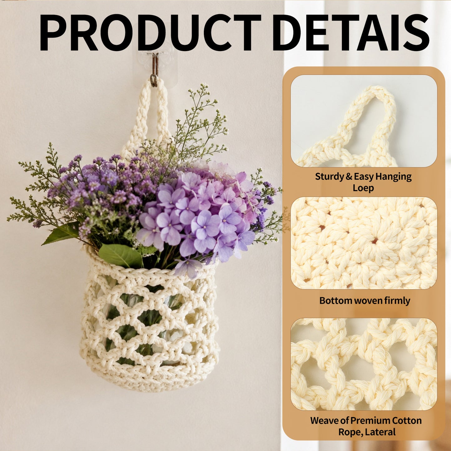 Decorative Crochet Storage Bag