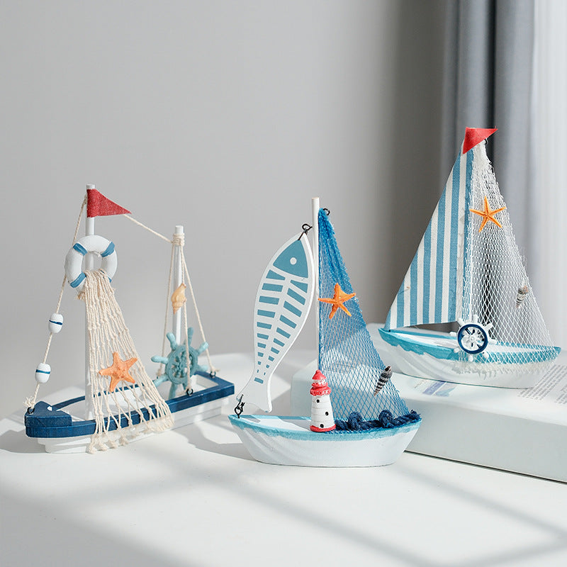 Classic Nautical Sailboat Model