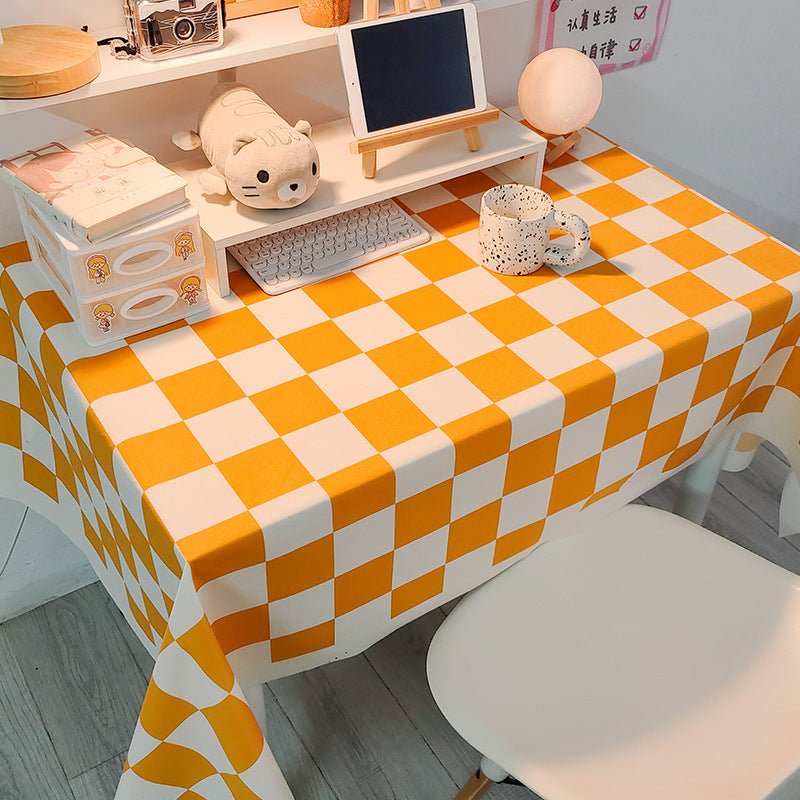 Decorative Checked Tablecloth