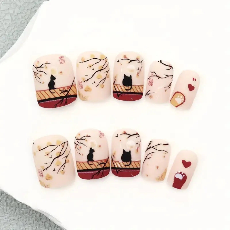 Halloween Nail Art Set with Creative Designs and Sparkling Details Acalora