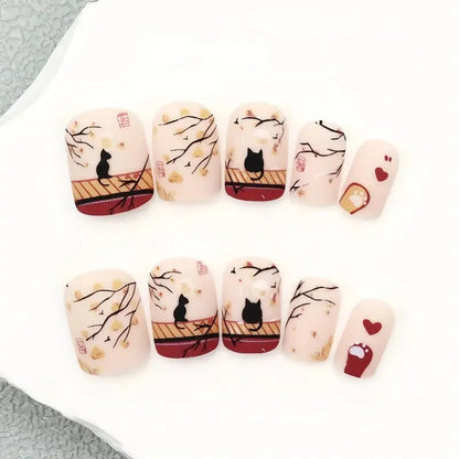 Halloween Nail Art Set with Creative Designs and Sparkling Details Acalora