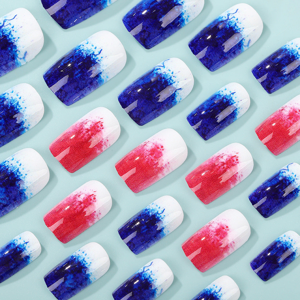 Art nails in creative gradient colors Acalora