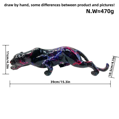 Artistic and colorful animal figure in panther shape Acalora