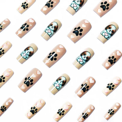 Playful Pet-Themed 3D Nail Art Acalora