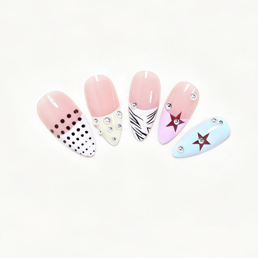Artistic Stiletto Press-On Nail Art Collection Acalora