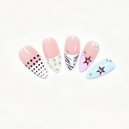 Artistic Stiletto Press-On Nail Art Collection Acalora